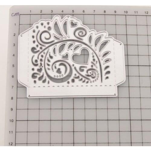 Love Heart with Pockets Metal Cutting Dies Stencils for DIY Scrapbooking Photo Album Decorative Embossing DIY Paper Cards