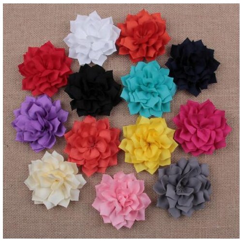 YH481 Handmade Multilayer Angle Diamond Lotus Flowers Diy Children Hair Accessories