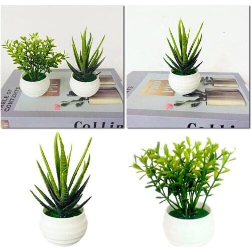 New Artificial Potted Plant Bonsai Green Small Tree Plants Fake Flowers Potted Ornaments For Home Garden Decor Party Hotel Decor