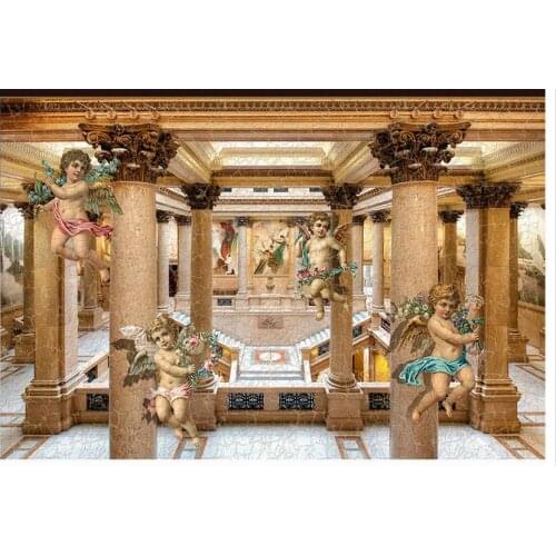Custom photo wallpaper 3d TV wallpaper Cartoon angel murals palace hall 3 d mural wall papers living room wallpaper decration