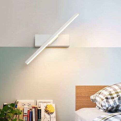 Bedroom Bedside Rotatable Adjustable Wall Sconce Fixture Indoor Modern Lights Led Indoor Wall Lamps Hallway Stair Decor 110/220V