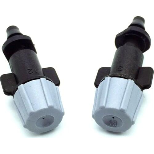 100 Pcs Gray Nozzle Misting Sprinklers Micro 1/4 "barbed Garden Lawn Irrigation Single Barb With 4/7mm Hose