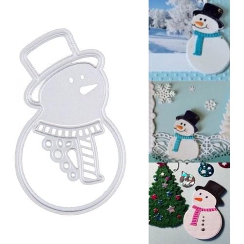 Christmas Snowman Metal Cutting Dies Knife Mould DIY Booking Photo Album Embossing Scrapbooking Stencil Cut Dies Craft Decor