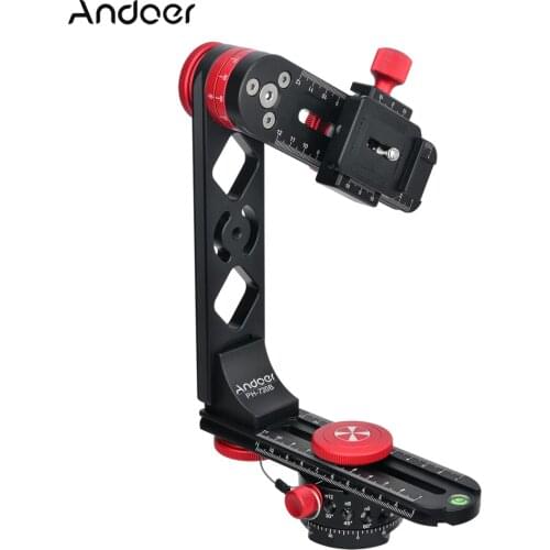 Andoer 720 Degree Panoramic Head Aluminium Alloy with Ball Head Quick Release Plate Carry Bag for Nikon Canon Sony DSLR Camera