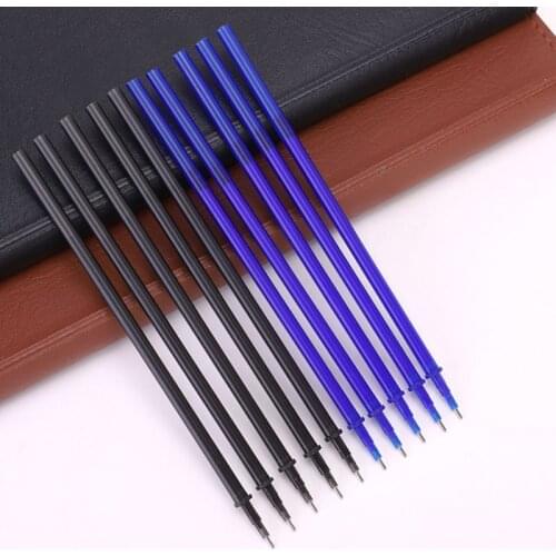 100Pcs Erasable Pen Refill 0.5mm Blue/Black Ink Writing Pens Gift For Students Stationery