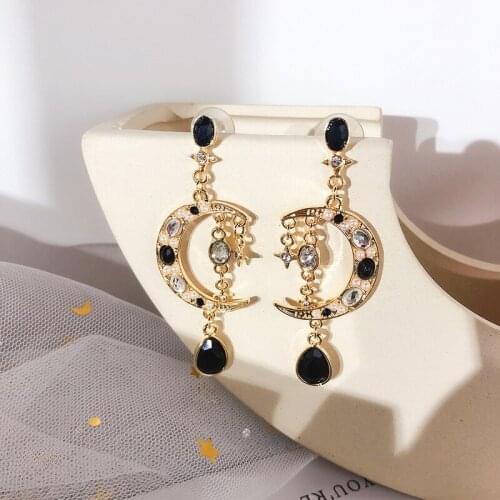 Rhinestone Xingyue tassel earrings new trendy high-end French earrings declare that the earrings are for women