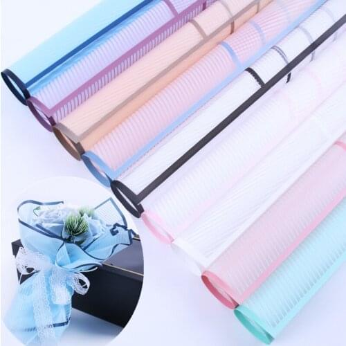 Clear Border Flower Wrapping Paper Christmas Wrapping Paper Bouquet Florist Supplies Waterproof Gift Wrapping Paper Materials