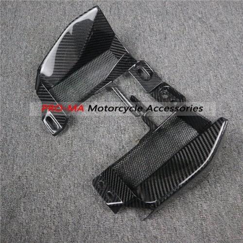 Motorcycle Air Intake for Side Fairing in carbon fiber for KTM 390 Duke twill glossy weave