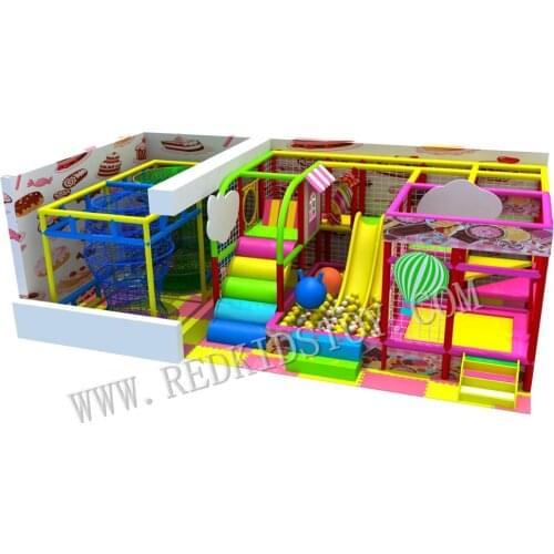 Premium Quality Indoor Playground With Net Rope Tower HZ-91025