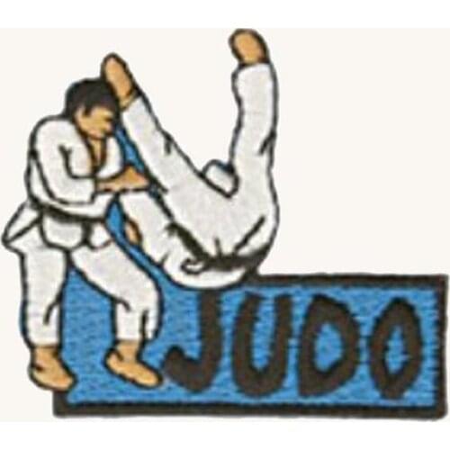 High quality Judo Embroidery Patches for Clothes Clothing Tags and Labels Fashion Label Tags Heat Cut & PVC Backing MOQ 50pcs