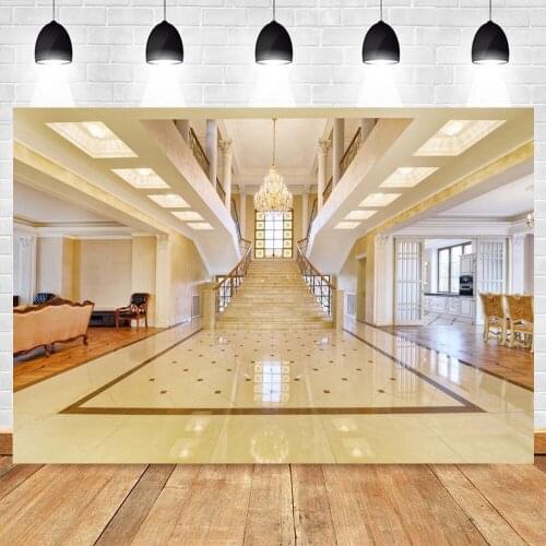 Yeele Wedding Chandelier Stairs Living Room Interior Backdrop Vinyl Background Photography Photo Studio Photophone Photozone