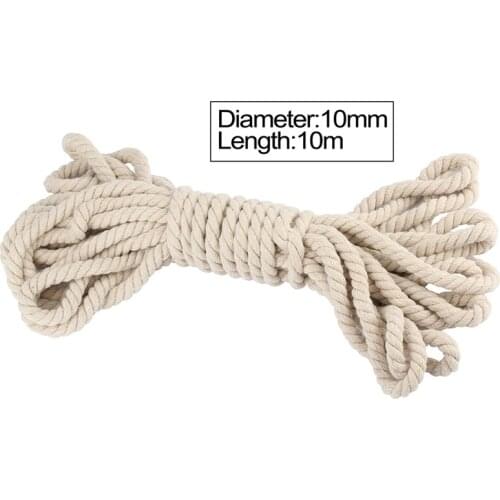 10mm Braided Woven Twisted Cotton Cord DIY Beading String Packing Rope Decorative Craft Thread Jewelry Bags Accessories