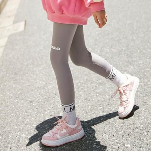 2021 Fall Girls Leggings Kids Clothes 8 to 12 years Fashion Letter Print Teen Girls Skinny Pants