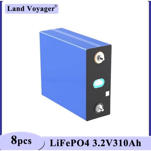 8pcs Land Voyager 3.2V 310Ah lifepo4 battery pack DIY 12V 24V battery for electric vehicle RV inverter solar storage system