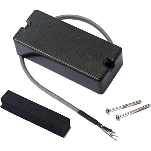 Black 5 String Electric Bass Guitar Pickup Noiseless Stringed Instrument Accessory
