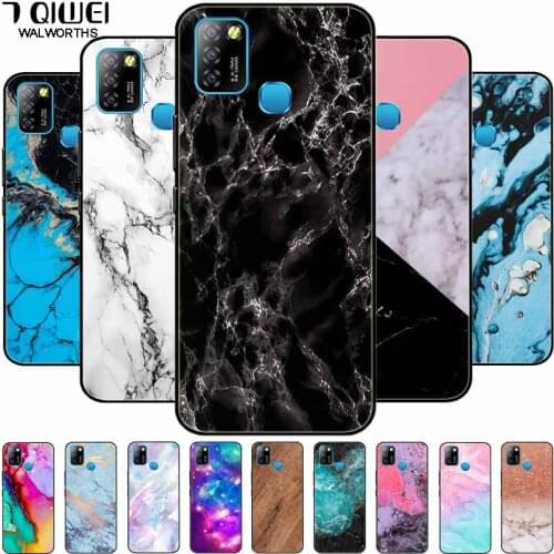 For Infinix Hot 10 Lite Case Silicone Soft TPU Phone Cover For Infinix Hot 10Lite X657B Cases 6'' Hot10 Lite Marble Capa Slim