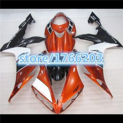 HOT sales Orange white black For 04-06 YZF R1 YZFR1 YZF1000 04 05 06 YZF-R1 NEW 2004 2005 2006 YZF 1000 Fairing