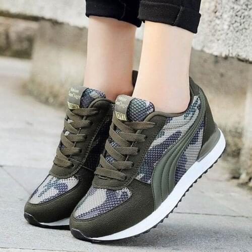 Womens Sneakers Fashion Camouflag Casual Shoes Lace Up Vulcanize Shoes Womens Female Trainers Basket Walking Shoes Footwear