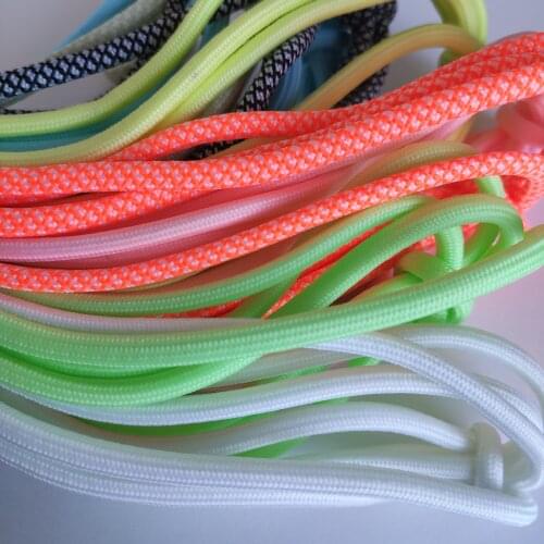 80/90/100/120cm 1 Pair Round Fluorescent Light Popular Sports Shoes Lace Casual 8 Solid Candy Colors Luminous Shoelaces