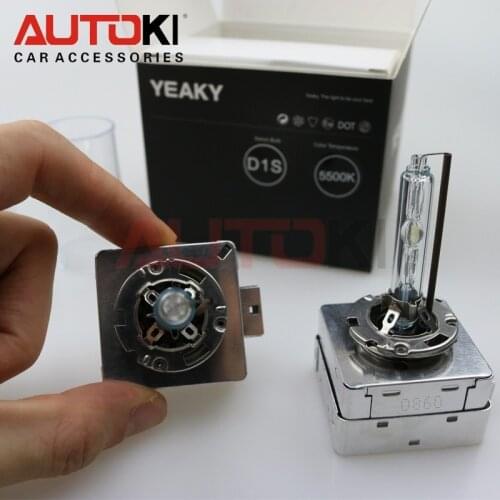 Autoki Yeaky Series 35W 12V Super Brightness HID Xenon Bulb D1S HID Lamp for Bixenon Projector Lens 4500K 5500K 6500K