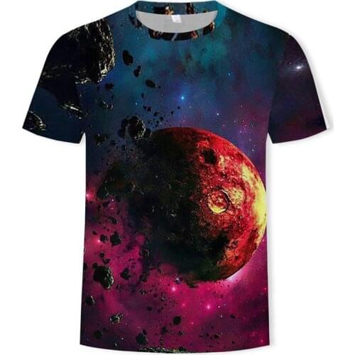 Moon Long sleeve T shirt Earth Tshirt Space Tees Universe Funny T shirts Tops Clothes Men Print Sexy High Quality 2019