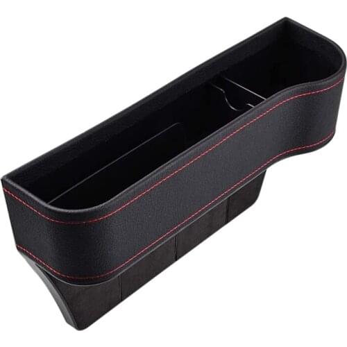 PU Leather Multifunctional Car Seat Organizer, Front Seat space Filler, Suitable For Most Cars (Passenger Side)