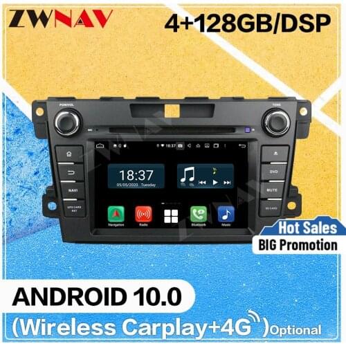 128G Carplay Android10 screen Multimedia DVD Player for Mazda CX-7 2012-2013 BT GPS Navigation Auto Audio Radio Stereo Head unit