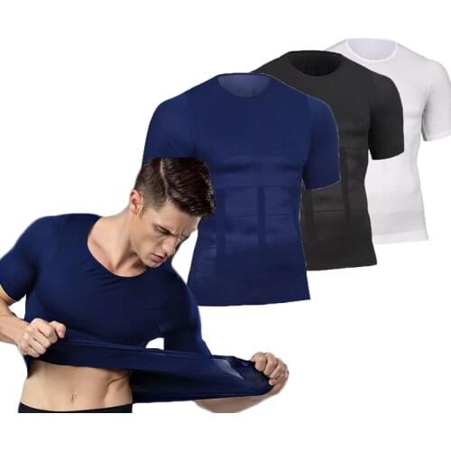 New Men Sport Running Shirts Sportswear Mens Short Sleeve Fitness Gym Shirt Quick Dry Basketball Training T Shirt Shapers