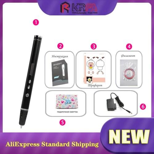 RP900A 3d printing pen for kids drawing Support ABS/PLA Filament 1.75mm metal shell, USB power supply, Christmas gifts