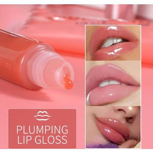 Plumping Lip Gloss Moisturized Reduce Lip Lines Treatment Lip Glossy Matte Long-Lasting Water-Resistant Liquid Lipstick Makeup