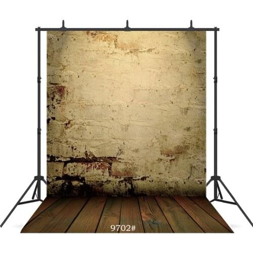 Vintage Grunge Wall Wooden Floor Vinyl Photographic Background For Child Baby Shower Portrait Backdrop Photocall Photo Studio