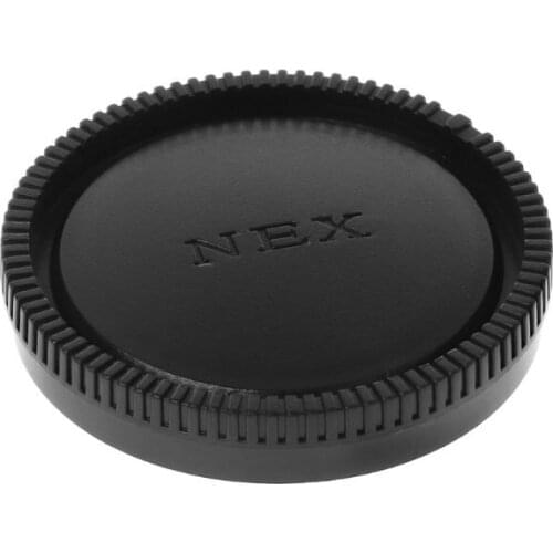 Rear Lens Body Cap Camera Cover Anti-dust 60mm E-Mount Protection Plastic Black for Sony A9 NEX7 NEX5 A7 A7II E5BA
