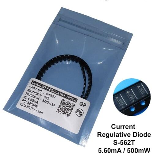 100PCS/LOT S-562T 5.6MA SMD SOD-123 CRD / CURRENT REGULATIVE DIODE NEW Free shipping