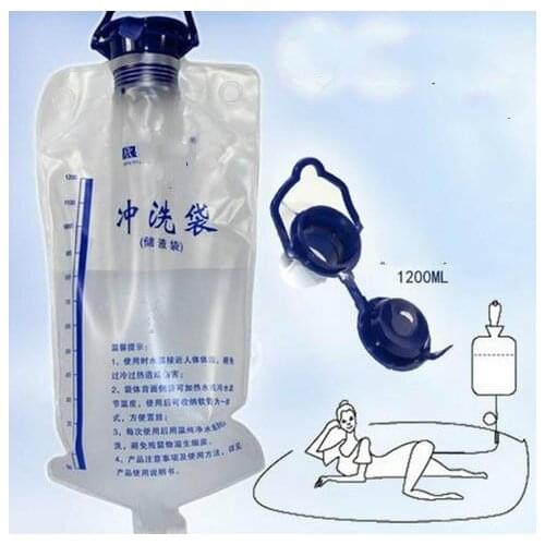 1200Ml Klysma Kit Medische Huishouden Klysma Zak Spa Darm Ontgifting Colon Hydrotherapie Anus & Vaginale Reiniging Vrouwen Anale
