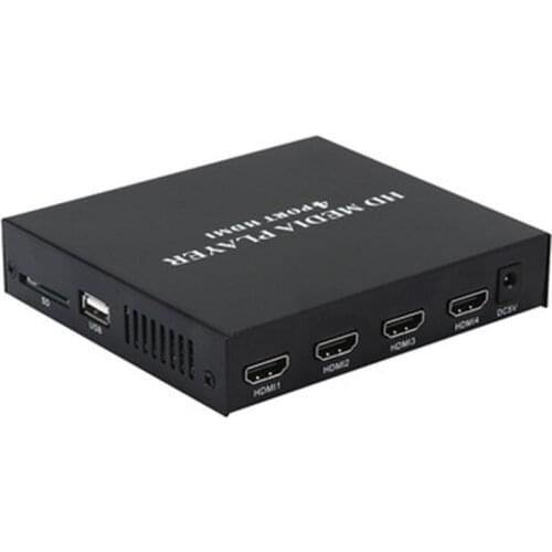 4 road interface HDMI hd player 1080 p demonstration equipment distributor U disk video automatic broadcasting synchronous displ