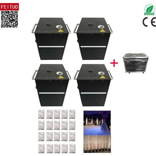 4pcs+case High Quality Cold 750W Spark Fireworks Machine For Wedding Party