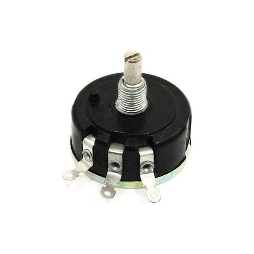 6mm Shaft Dia 1K/2K2/3K3/4K7/5K1/5K6/6K8/10K/22K/33K/47K Ohm 3W Variable Resistor Wirewound Potentiometer WX111(030) 1PC