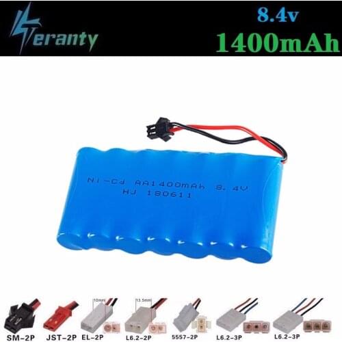 1400mah 8.4v Rechargeable Battery For Rc toys Cars Tanks Robots Guns NiCD Battery AA 8.4v 700mah Batteries Pack For Rc Boat 1PCS