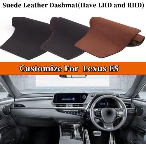 Accessories Car-styling Suede Leather Dashmat Dashboard Cover Dash Carpet For Lexus ES 2007~2021 ES300 ES330 ES350 ES300h