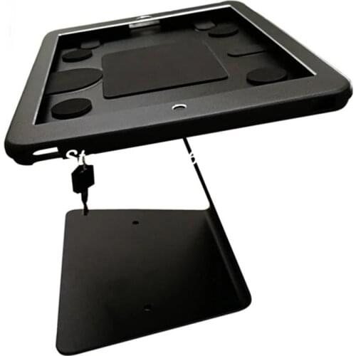 Aluminum reversible tilting tablet enclosure secure for ipad desk stand support for store ipad 2 3 4 air1 2 Pro 9.7 POS display