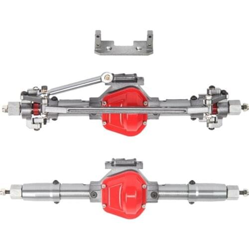 RC Car CNC Metal Front & Rear Axle Complete Set for 1/10 RC Rock Crawler Car D90 Redcat Gen 7 Upgrade Parts
