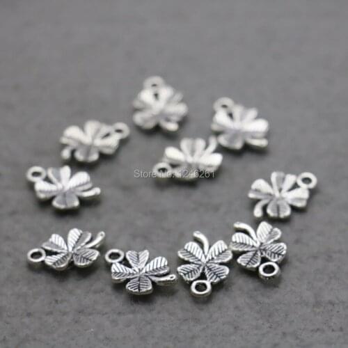 10PCS Hot Wholesale Fittings for Alloy Accessory Flowers separate Jewelry Making Design components Findings 10*15mm DIY beads