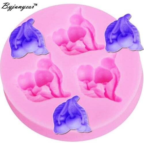 Byjunyeor F1210 Cherry Epoxy UV Resin Silicone Molds Fruit Style Moulds Form The Cake Cake Tools Fondant,Chocolate