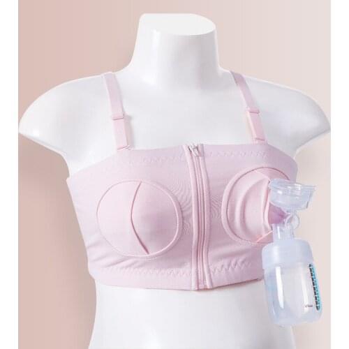 Maternity Bra For Breast Pump Special Nursing Bra Hands Pregnancy Clothes Breastfeeding Accessories Hands Free Pumping Bra