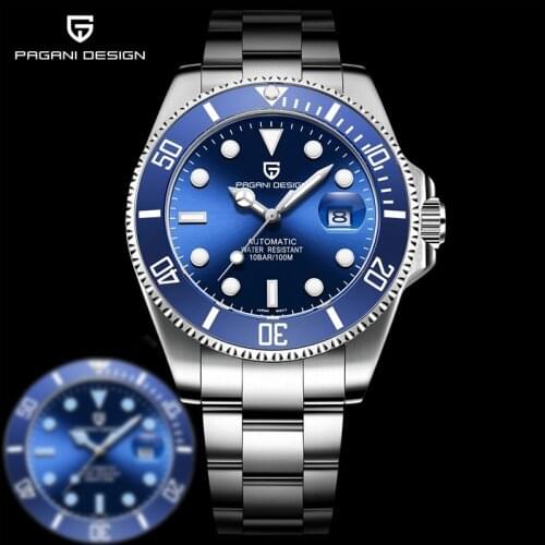 PAGANI Design Automatic Mechanical Mens Watch Top Brand Luxury Watch Mens Fashion Stainless Steel Waterproof Luminous Watches