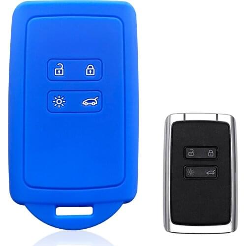 Car Key Case Cover For Renault Kadjar KOLEOS Arkana 2017 For Samsung QM5 4 Button Key Cover Cap Case For Keys On Car