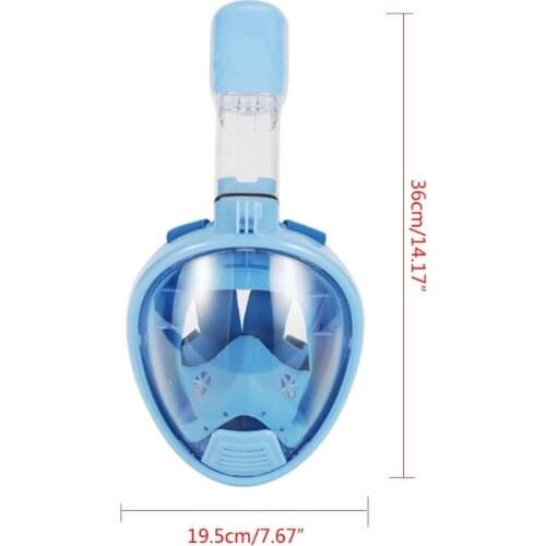 Kids Cartoon Swimming Full Face Snorkel Mask Children Snorkeling Swimming Diving