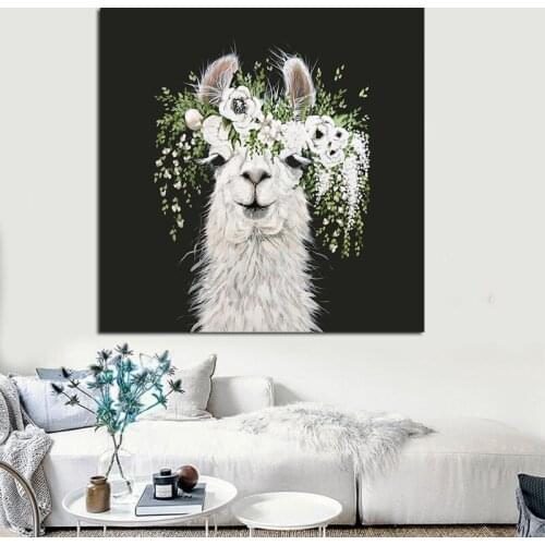 GOODECOR Animal Poster Wall Pictures For Bedroom Cute Cows And Sheep Painting Home Accessories Poster Decor Canvas Frameless