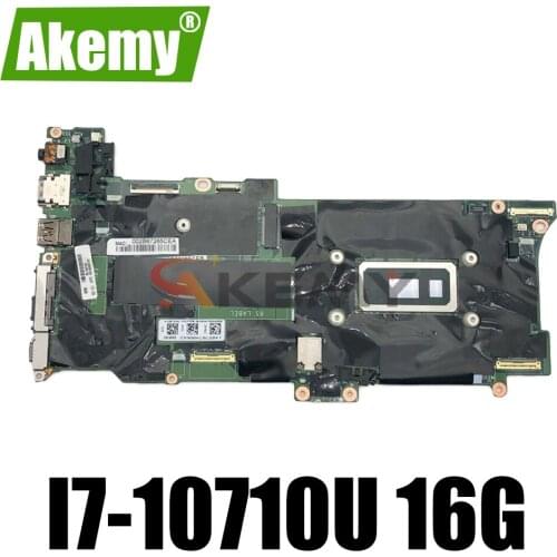GX490 NM-C661 For Lenovo X1C X1 Carbon 8th Gen X1 Yoga 5th Gen laptop motherboard With CPU I7-10710U RAM 16G mainboard