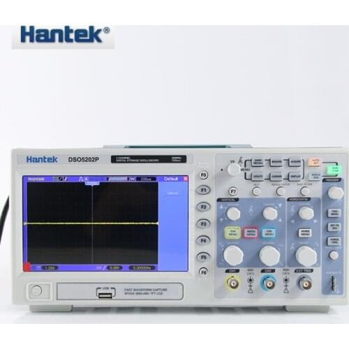 Hantek DSO5202P Digital Oscilloscope Portable 200MHz bandwidth 2 Channels Handheld LCD USB Oscilloscopes